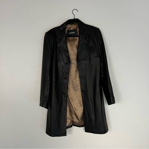 Vintage black leather jacket